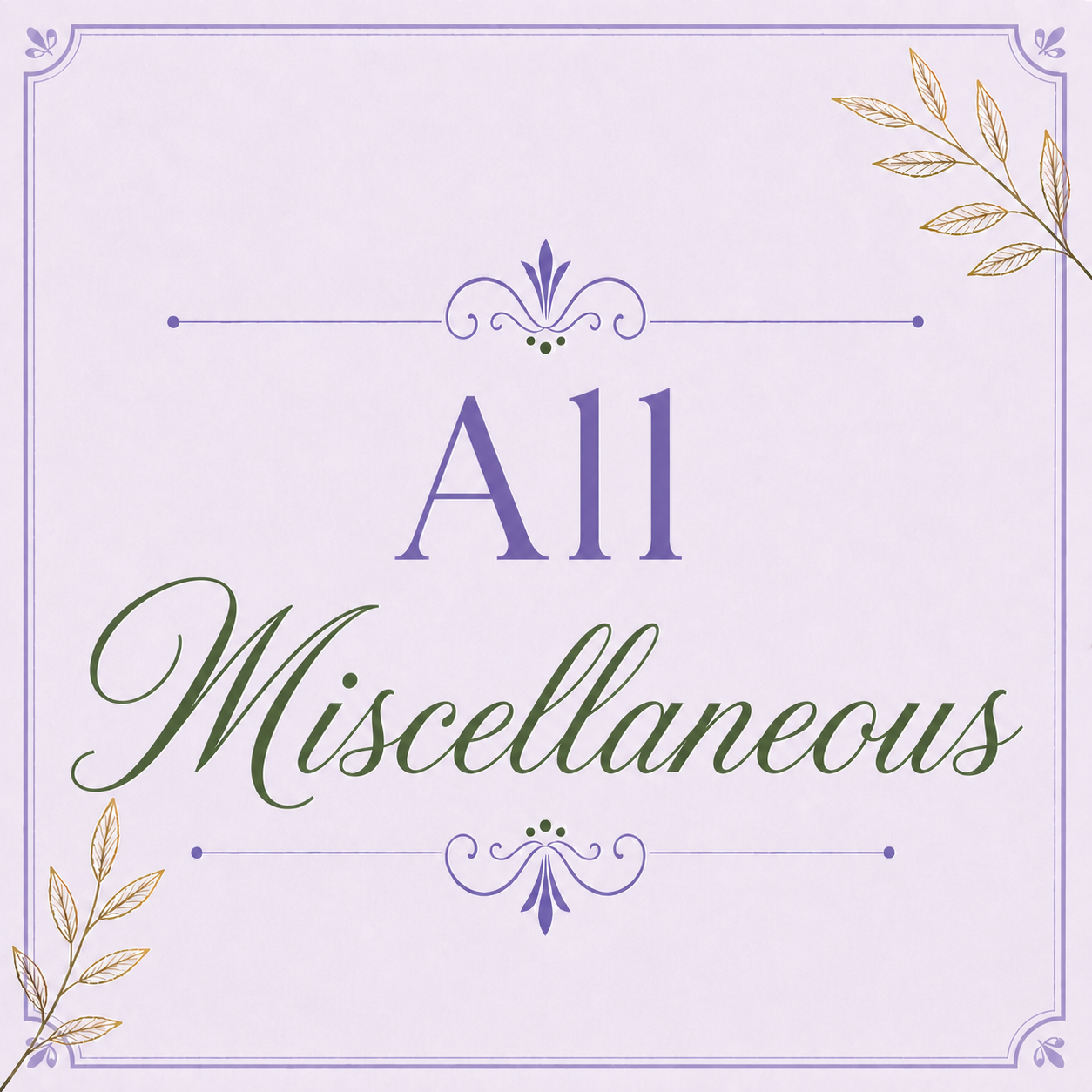 Miscellaneous